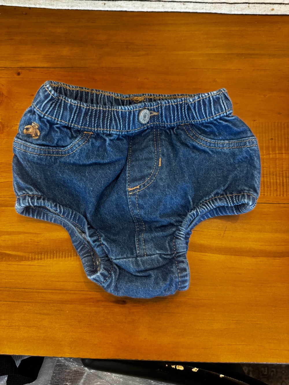 GAP Denim Diaper Cover - Dark Blue